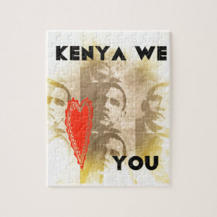 Kenya Vi Kärlek dig ett fantastiskt perspektiv på Pussel