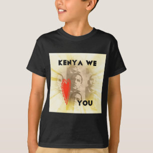 Kenya Vi Kärlek dig ett fantastiskt perspektiv på T-shirt