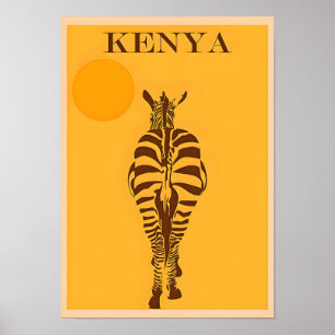 Kenya Vintage resor Poster