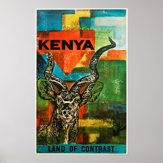 Kenya Vintage resor Poster (Framsidan)