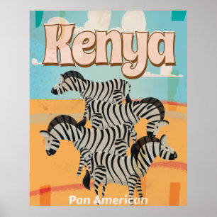Kenya Vintage resor Poster