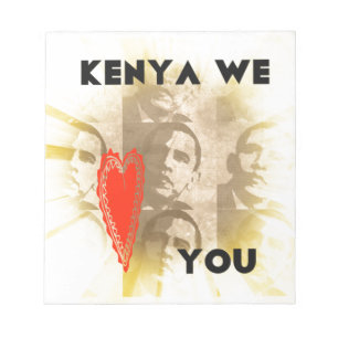 Kenya We Kärlek You Anteckningsblock