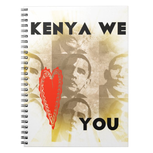 Kenya We Kärlek You Anteckningsbok (Framsidan)