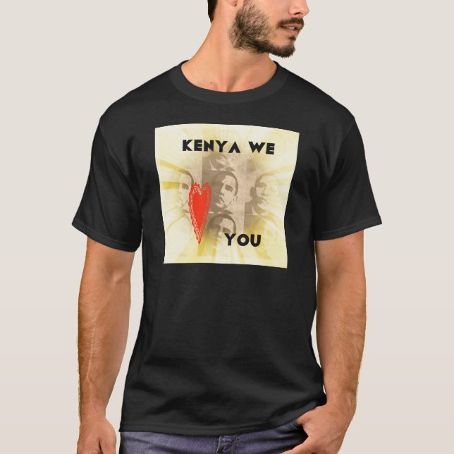 Kenya We Kärlek You T Shirt (Framsida)