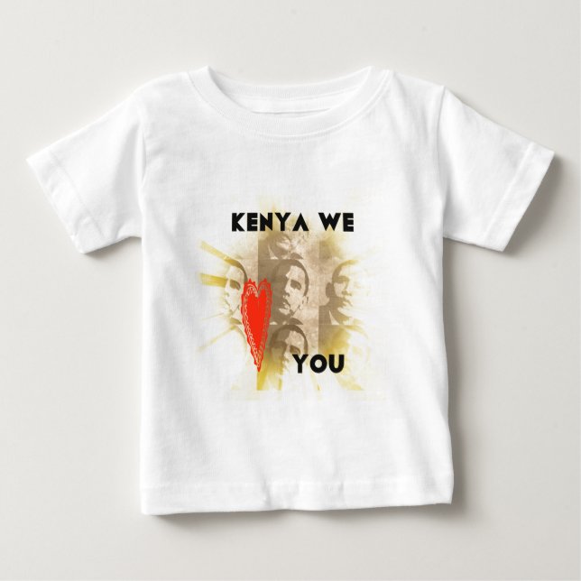 Kenya We Kärlek You T Shirt (Framsida)