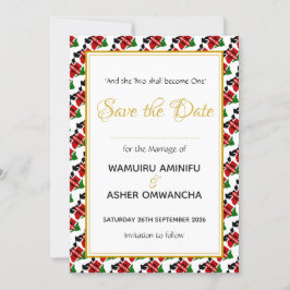 KENYA Wedding Christian Custom Celebration Spara Datumet