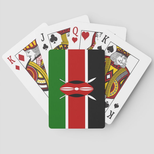 Kenyaflagga Casinokort (Baksidan)