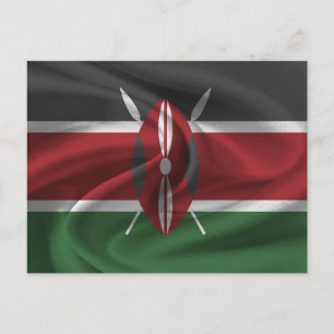 Kenyaflagga Vykort