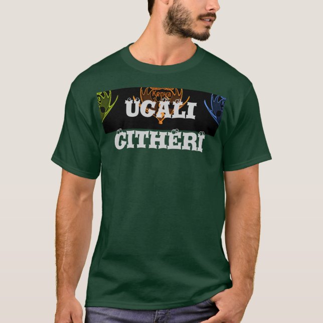 Kenyan Cuisine Firande Ugali & Githeri Graphic T-shirt (Framsida)