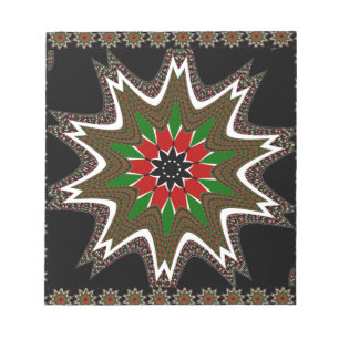 Kenyan Flagga Färg Art Print/Graphic Anteckningsblock
