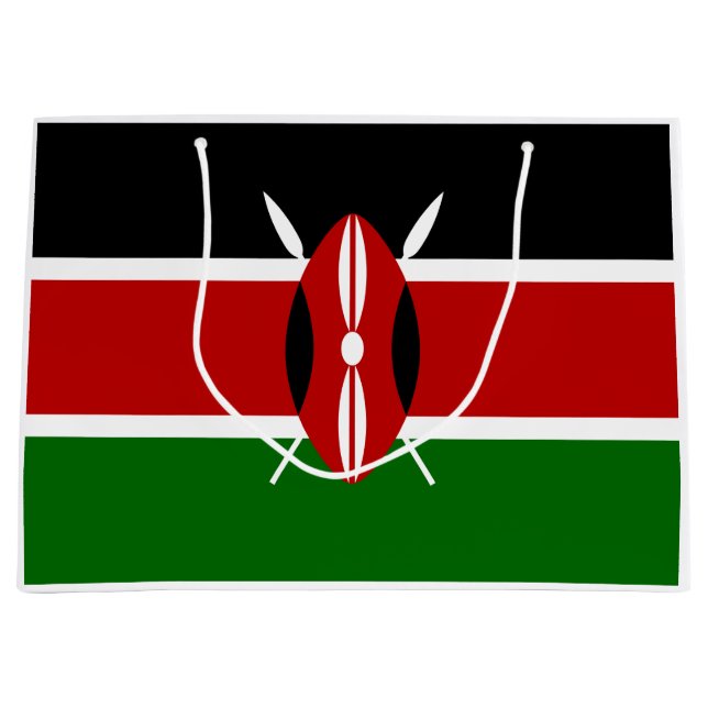 Kenyan Flagga (Kenya) (Framsidan)