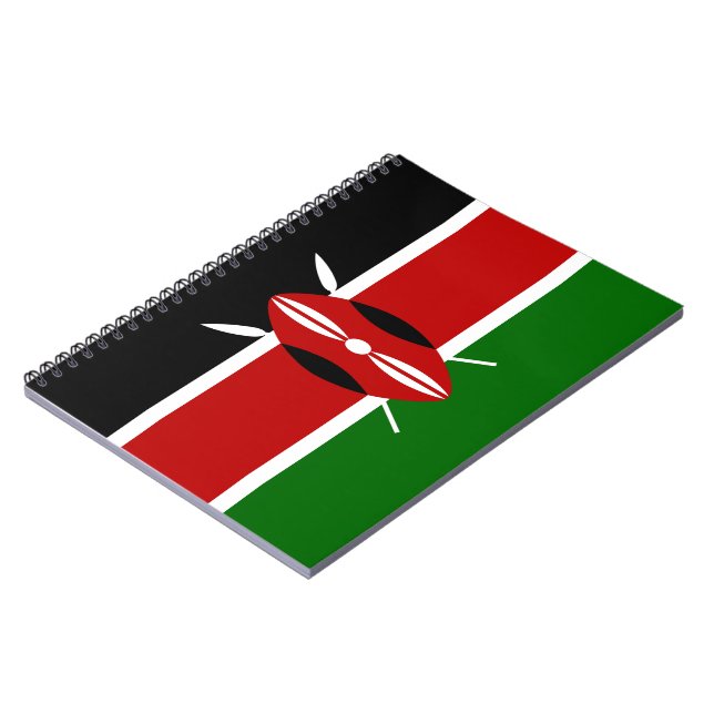 Kenyan Flagga (Kenya) Anteckningsbok (Vänstra Sidan)