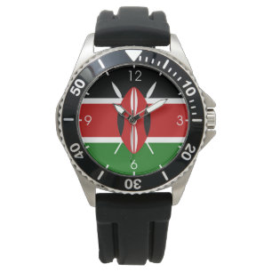 Kenyan Flagga (Kenya) Armbandsur