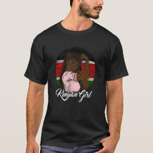 Kenyan Flagga Kenya Kenyan Girl T Shirt