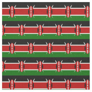 Kenyan Flagga & Kenya Trendig Fabric/mode Tyg
