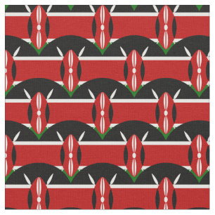 Kenyan Flagga & Kenya Trendig Fabric/mode Tyg