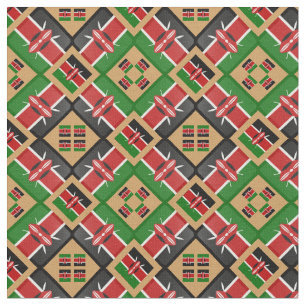 Kenyan Flagga & Trendig Kenya Fabric mode GLD Tyg