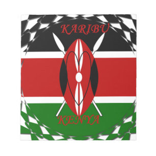 Kenyan Flagga Unity: Tuko Pamoja Design Anteckningsblock