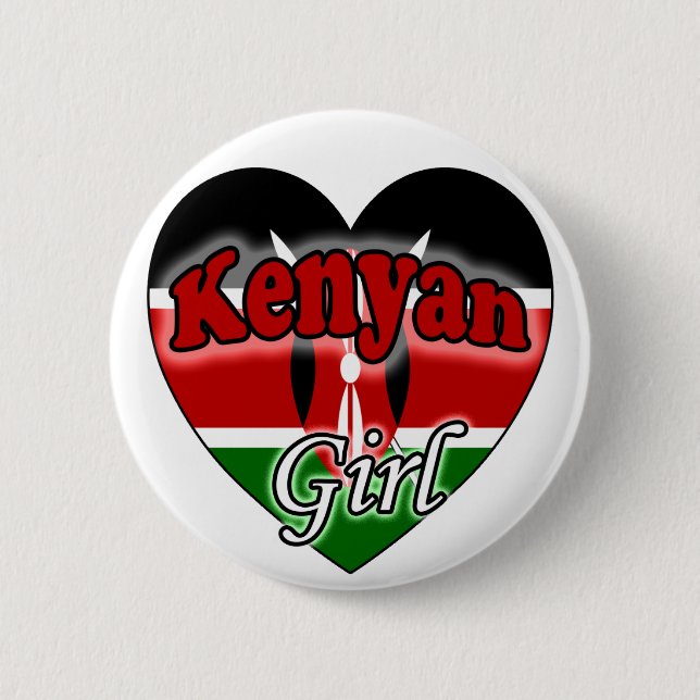 Kenyan Girl Knapp (Framsida)