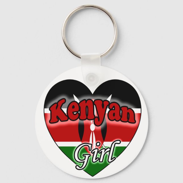 Kenyan Girl Nyckelring (Framsida)