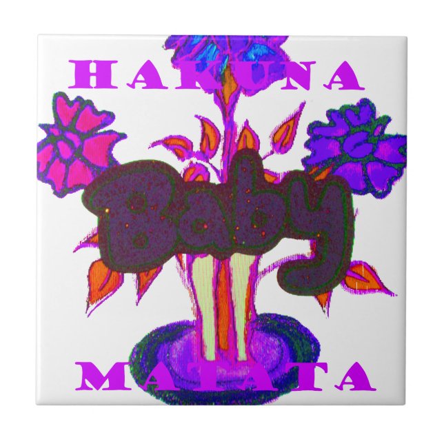 Kenyan Heart Art: I Kärlek Kenya Kakelplatta (Framsidan)