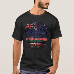 Kenyan Kenya New Zealander New Zealand Träd Roots T Shirt