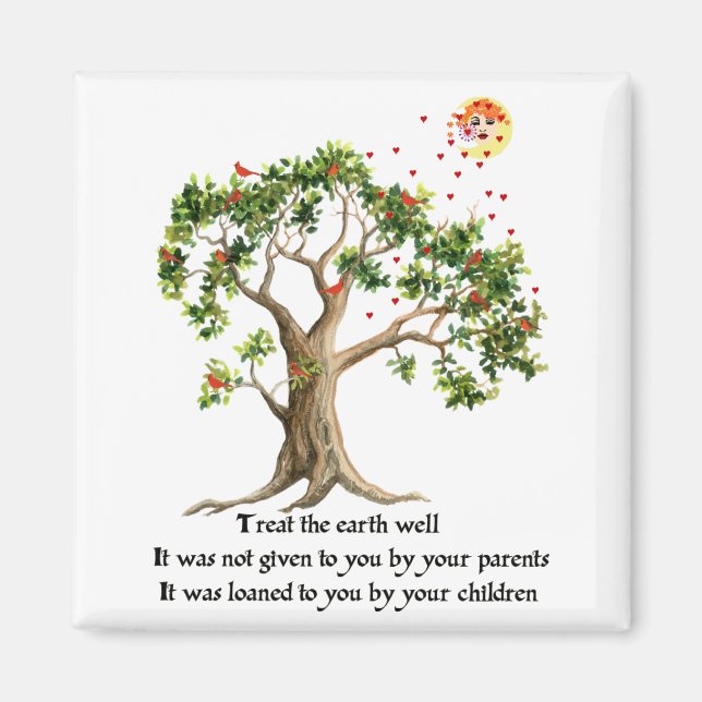 Kenyan Nature Proverb Magnet (Framsidan)