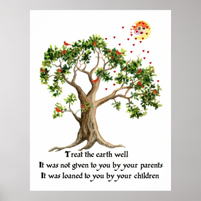 Kenyan Nature Proverb Poster (Framsidan)