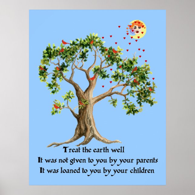 Kenyan Nature Proverb Poster (Framsidan)