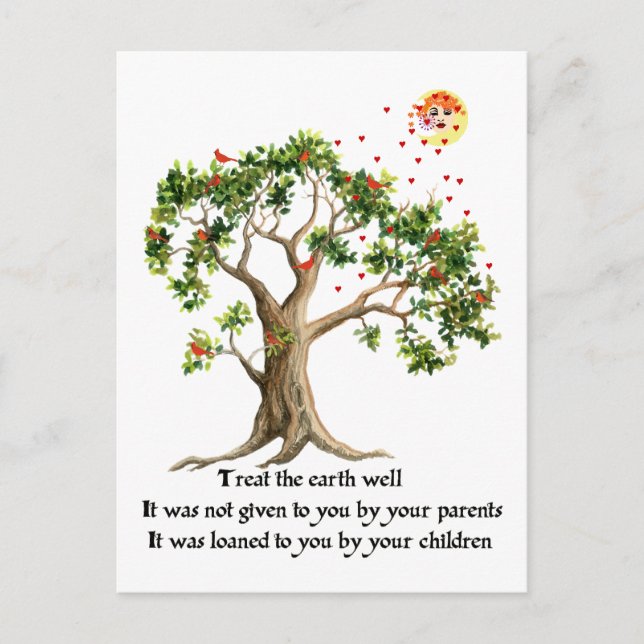 Kenyan Nature Proverb Vykort (Framsida)