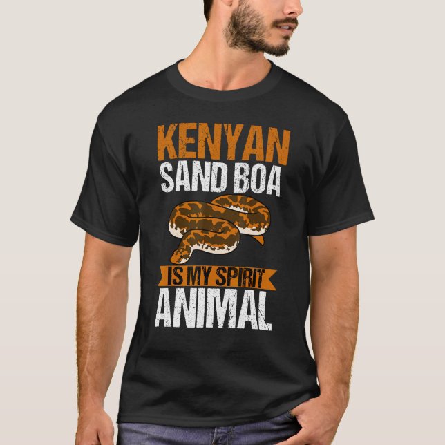 Kenyan Sand Boa är min ägare av spirit-snake 1 T Shirt (Framsida)