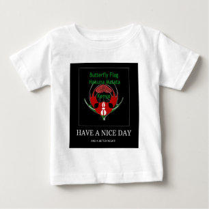 Kenyan Shield Design: Butterfly Flagga. T-shirt