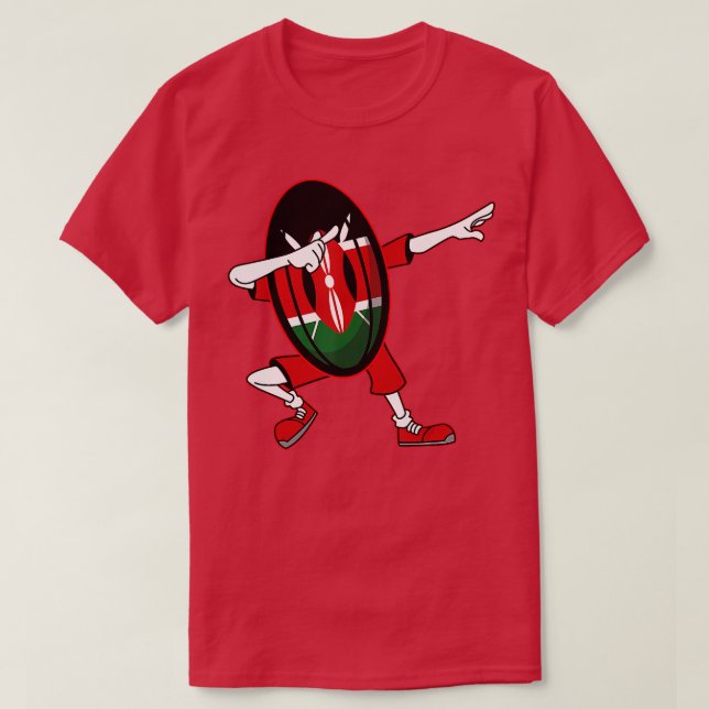 Kenyan Supporters Kit Players Gifts Kenya Rugby Un T Shirt (Design framsida)