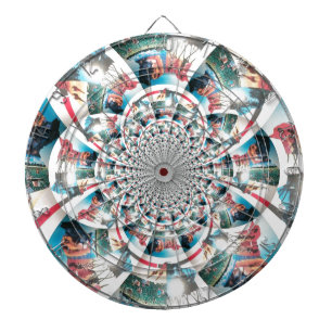 Kenyan Tapestry Kaleidoscope Art Skriv ut Darttavla