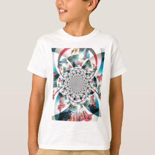 Kenyan Tapestry Kaleidoscope Art Skriv ut T-shirt