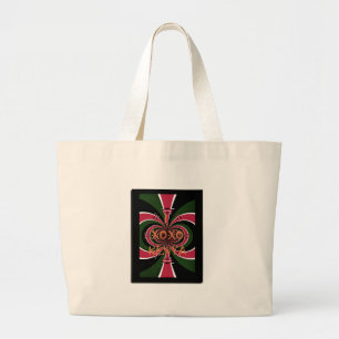 Kenyan Travel Gift - Hugs & Kisses Design Jumbo Tygkasse