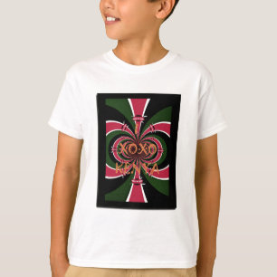Kenyan Travel Gift - Hugs & Kisses Design T-shirt