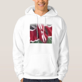 kenyanflagga, kenyan sweatshirt med luva