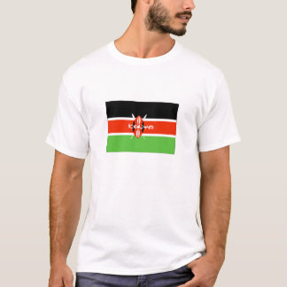 Kenyansk flagga tee shirt