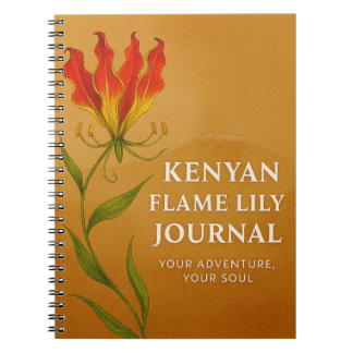 Kenyansk Flame Lily-dagbok – Själfullt antecknings Anteckningsbok