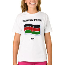 Kenyansk Stolthet 254 Flickor T-shirt
