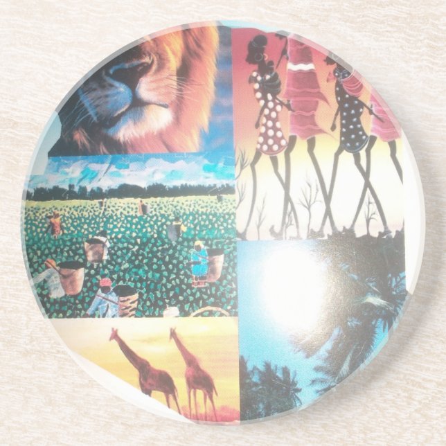 Kenyansk teaterindustri: Wildlife, Culture and Coa Underlägg Sandsten (Framsidan)