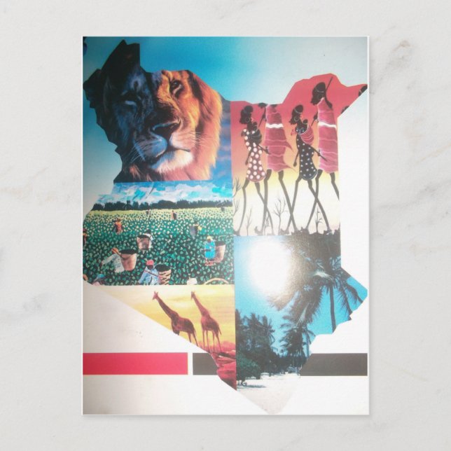 Kenyansk teaterindustri: Wildlife, Culture & Coast Vykort (Framsida)