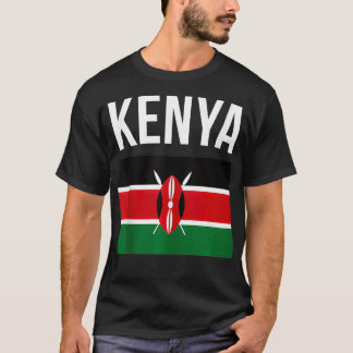 Kenyanskt Flagga Pride Travel Souvenir Kenya Fla T Shirt