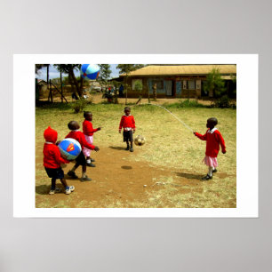 KENYANSKT SKOLA BARN I KENYA POSTER