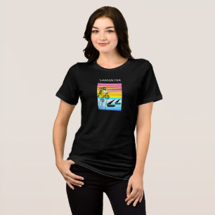 Kenyas Afrika Coastal Sunset Sailing T-shirt Tri-B