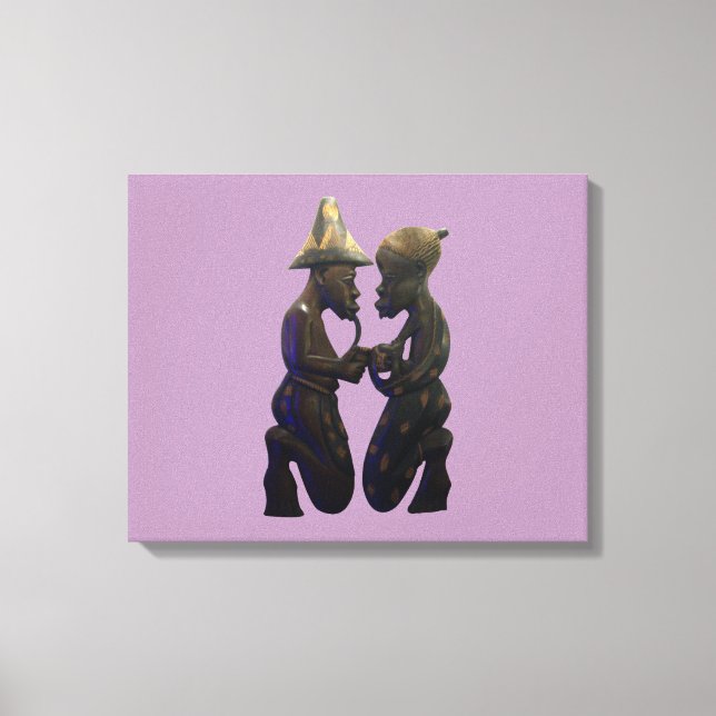 Kenyas Afrika Ethnic Tribal Wrapped Canvas (Framsida)