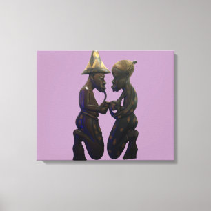 Kenyas Afrika Ethnic Tribal Wrapped Canvas