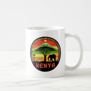 Kenyas Afrika Kaffemugg