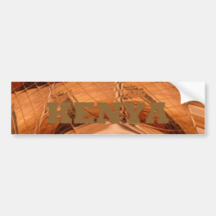 Kenyas Bumper Sticker-mall för Bumper-etikett Bildekal